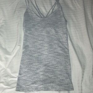 LULULEMON STRAPPY TANK TOP W/ BUILT IN BRA, SIZE 4